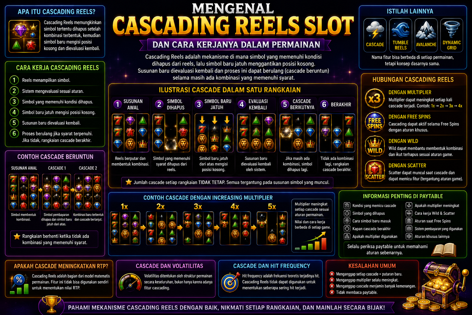 Mengenal Cascading Reels Slot dan Cara Kerjanya dalam Permainan