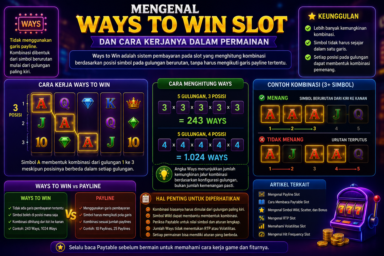 Mengenal Ways to Win Slot dan Cara Kerjanya dalam Permainan