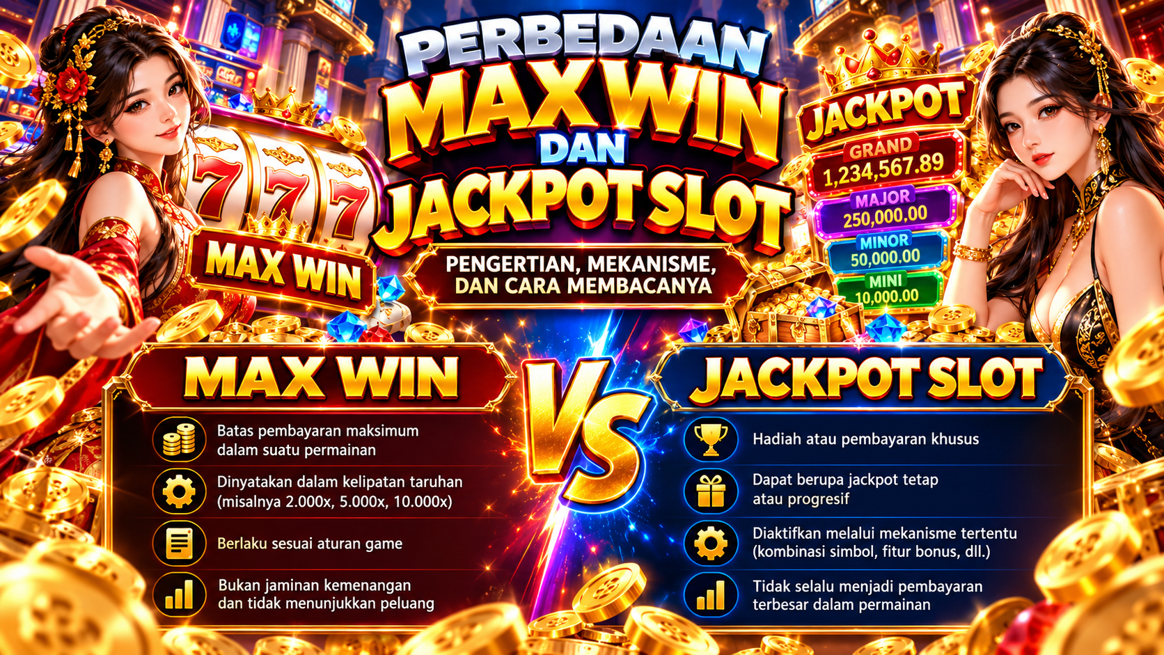 Perbedaan Max Win dan Jackpot Slot: Pengertian, Mekanisme, dan Cara Membacanya
